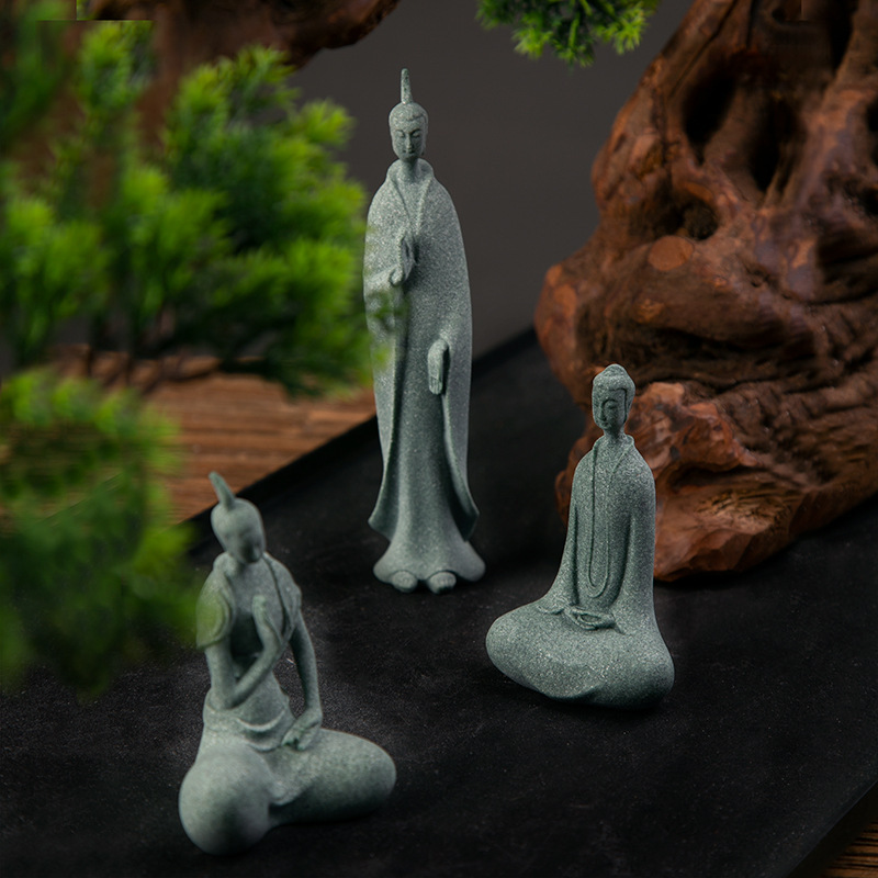 Bonsai Garden Zen - Mini พระสงฆ์Figurines GardenพระพุทธรูปZenรูปปั้นทิเบตพระพุทธรูปFigurinesสวนเครื่องประดับสมาธิAquariumตกแต่ง