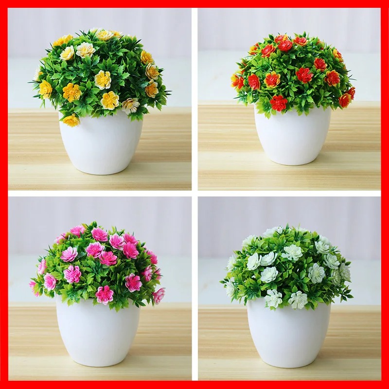 Bonsai Garden Mini - 1Pcประดิษฐ์พืชBonsaiดอกไม้พืชดอกไม้ปลอมPottedเครื่องประดับสำหรับตกแต่งGarden Decorโรงแรม