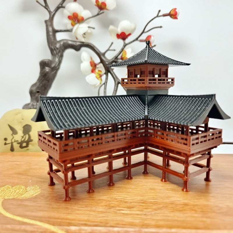 Bonsai Garden Japan - โมเดลสถาปัตยกรรมโบราณ รูปปั้นจีน ลิเฉิง สำหรับตกแต่งสวนเซน ตู้ปลา บอนไซ