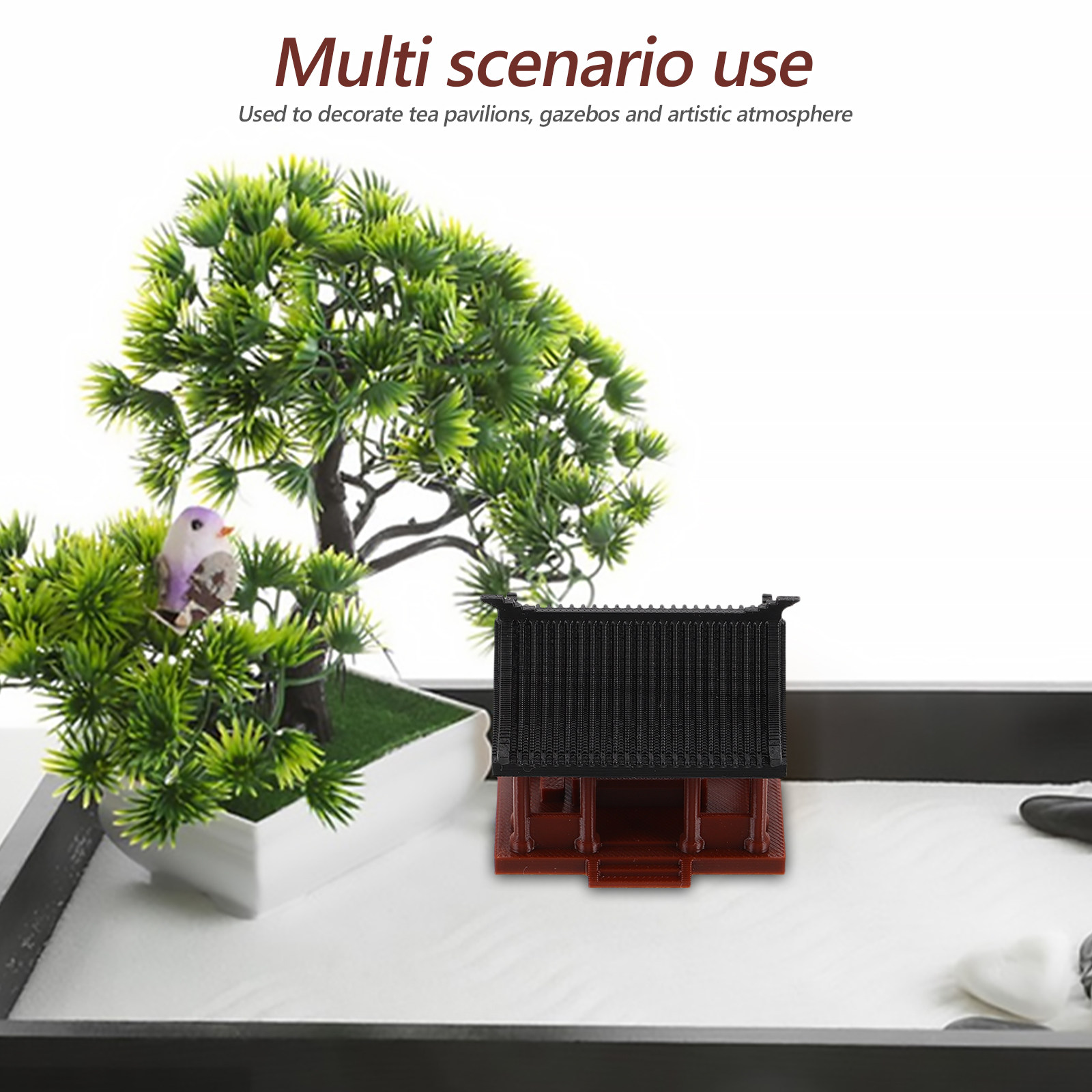 Bonsai Garden Set Up - ศาลาเอเชีย ประติมากรรม ศาลาขนาดเล็ก ของตกแต่งสำหรับจัดสวนจิ๋ว ต้นบอนไซ ตกแต่งตู้ปลา