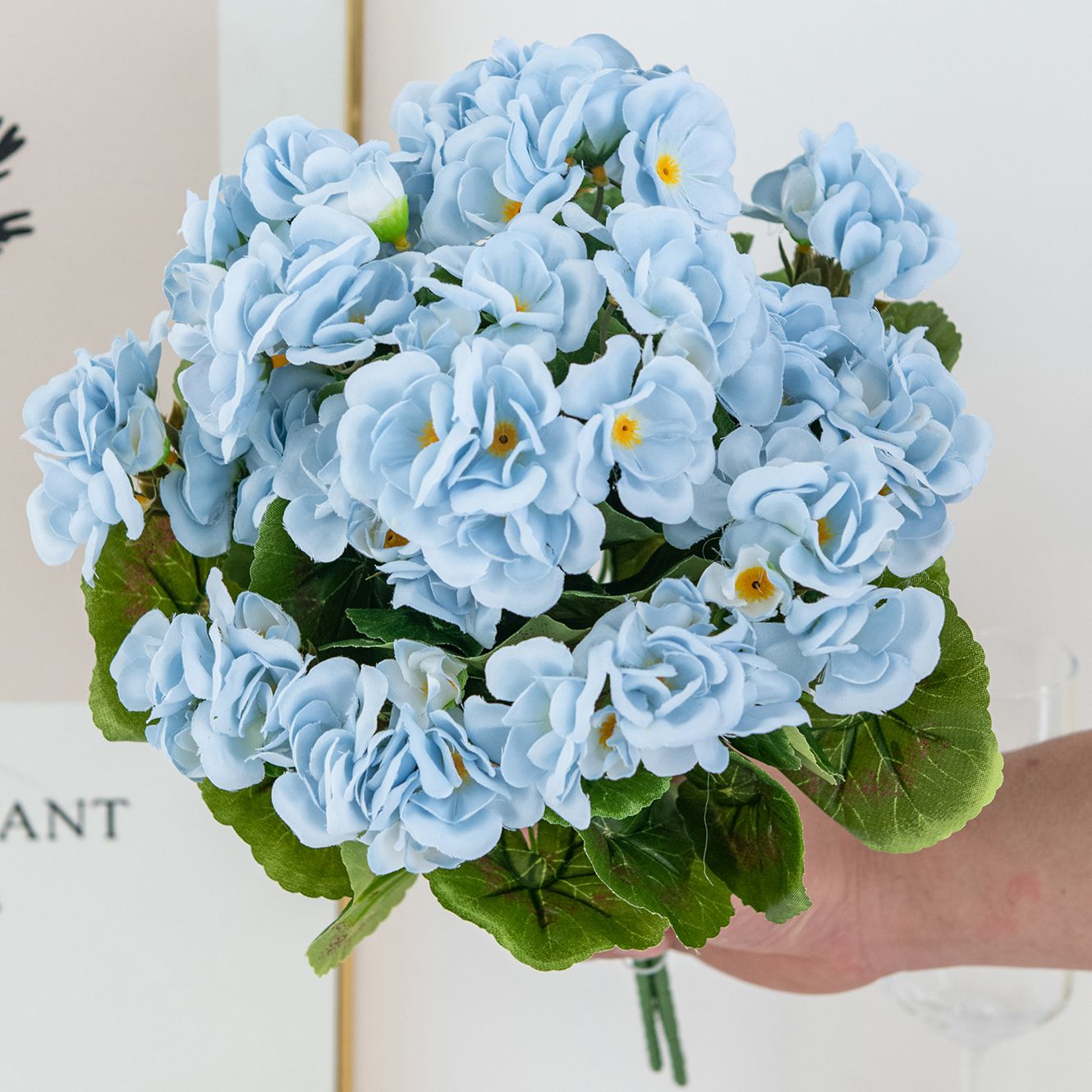 Bonsai Garden Festival - ดอกไม้ประดิษฐ์พืช Begonia ดอกไม้งานแต่งงานเจ้าสาวช่อดอกไม้บ้านแจกันห้องสวนกลางแจ้งตกแต่งบอนไซ DIY เทศกาลพวงหรีด