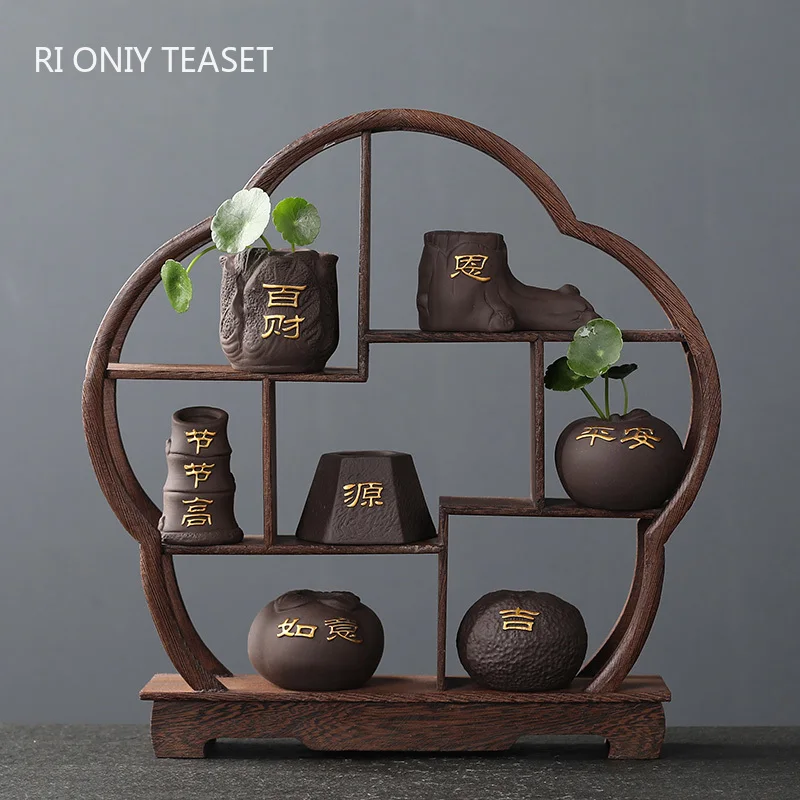 Creative ดินสีม่วงสีม่วงสัตว์เ - Bonsai Garden Mini บทวิจารณ์และราคา