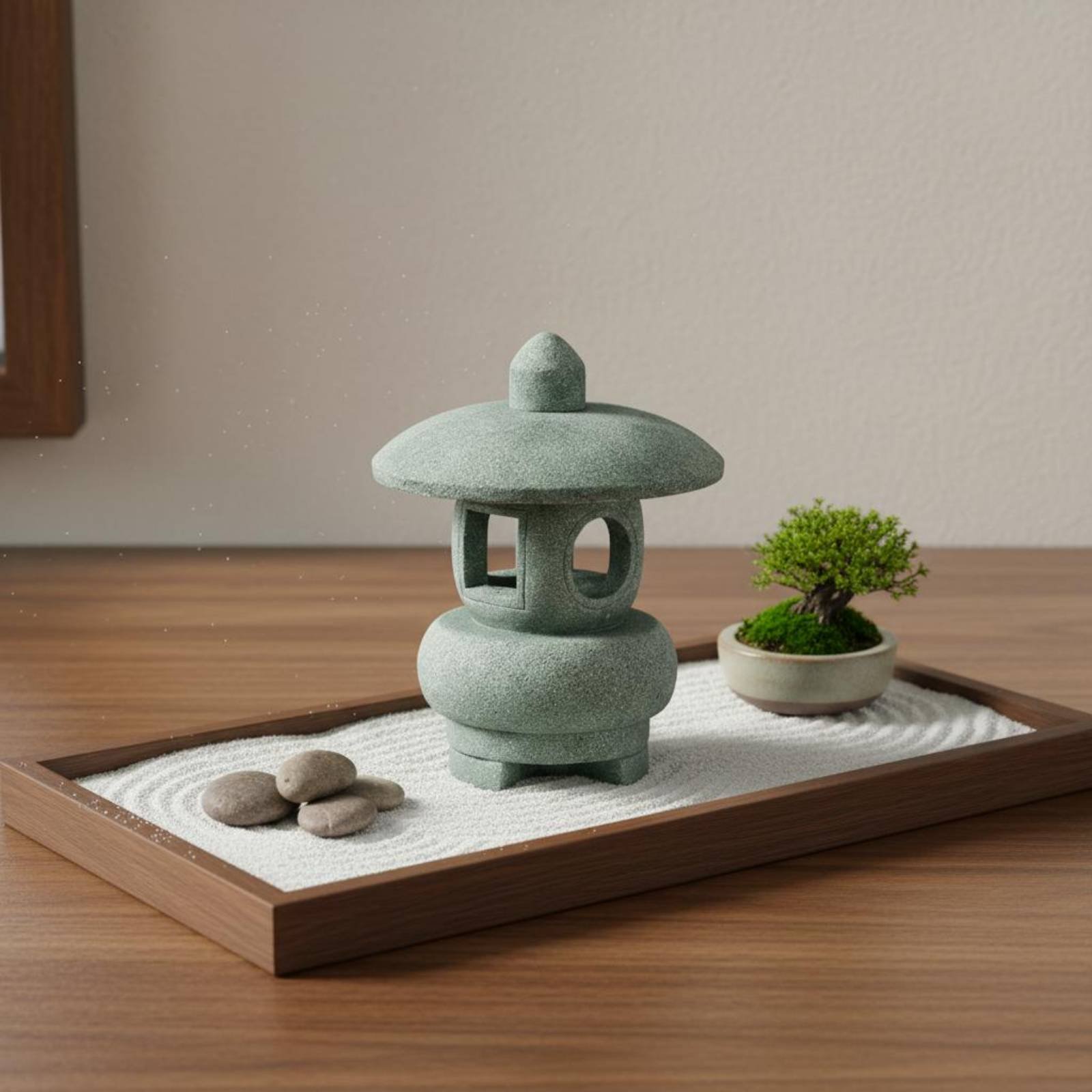 โคมไฟหินจิ๋วสไตล์โบราณ ตกแต่งบ - Bonsai Garden Decor บทวิจารณ์และราคา