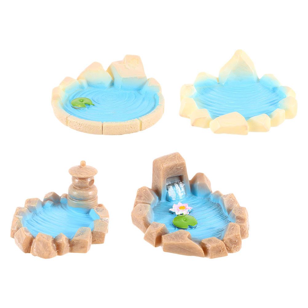 ชุดตกแต่งฉากบ่อน้ำเรซิ่นขนาดเล - Bonsai Garden Set Up บทวิจารณ์และราคา