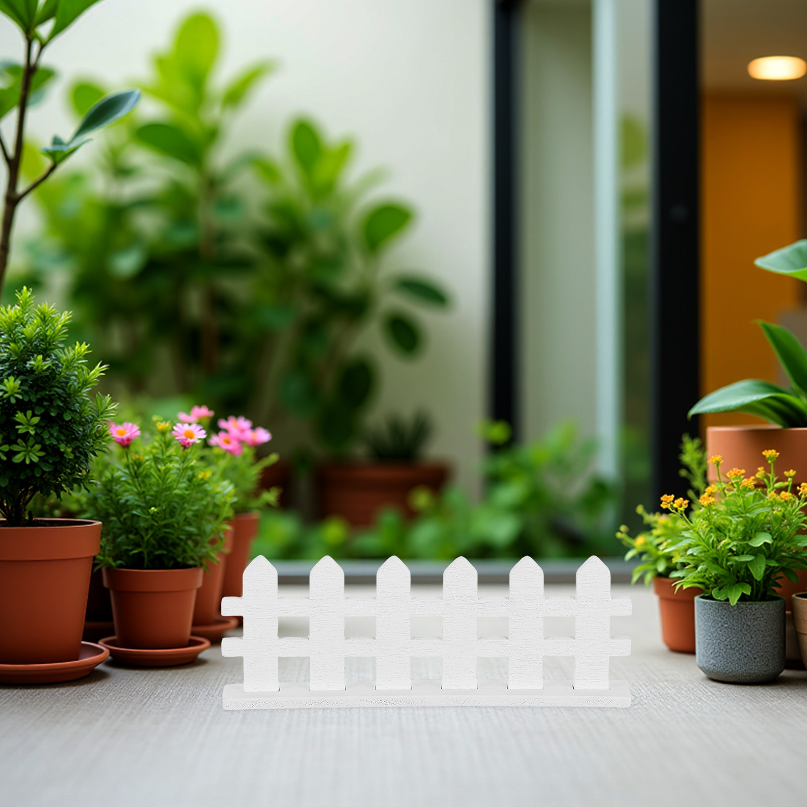 รั้วสวนขนาดเล็ก 12 ชิ้น สีขาว  - Bonsai Garden Set Up บทวิจารณ์และราคา