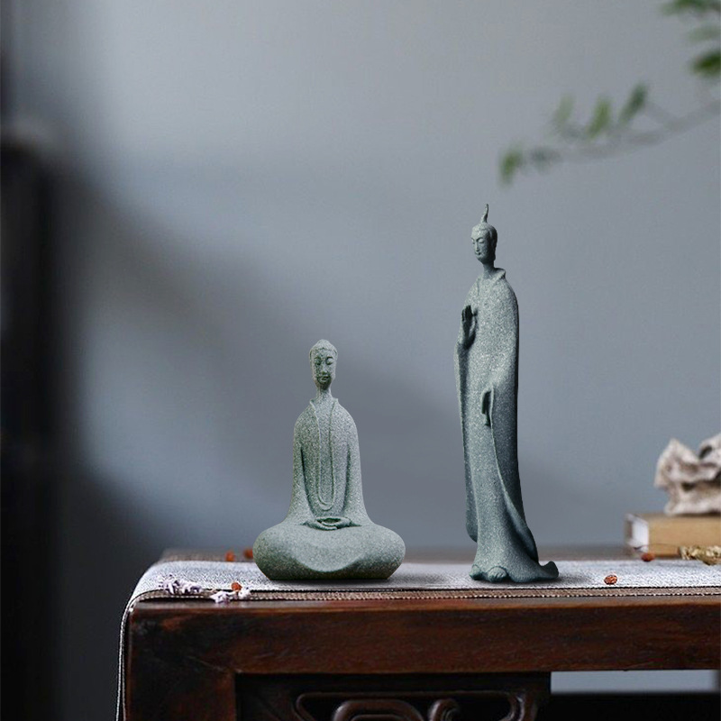 Mini พระสงฆ์Figurines Gardenพร - Bonsai Garden Zen บทวิจารณ์และราคา