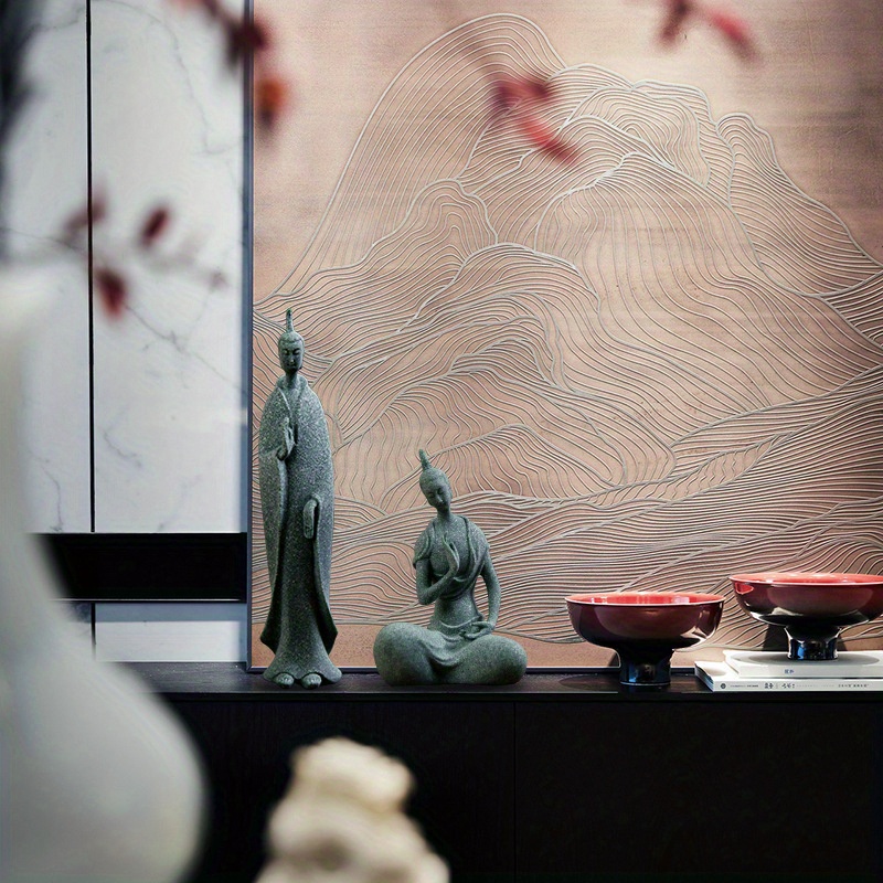 Mini พระสงฆ์Figurines Gardenพร - Bonsai Garden Zen บทวิจารณ์และราคา
