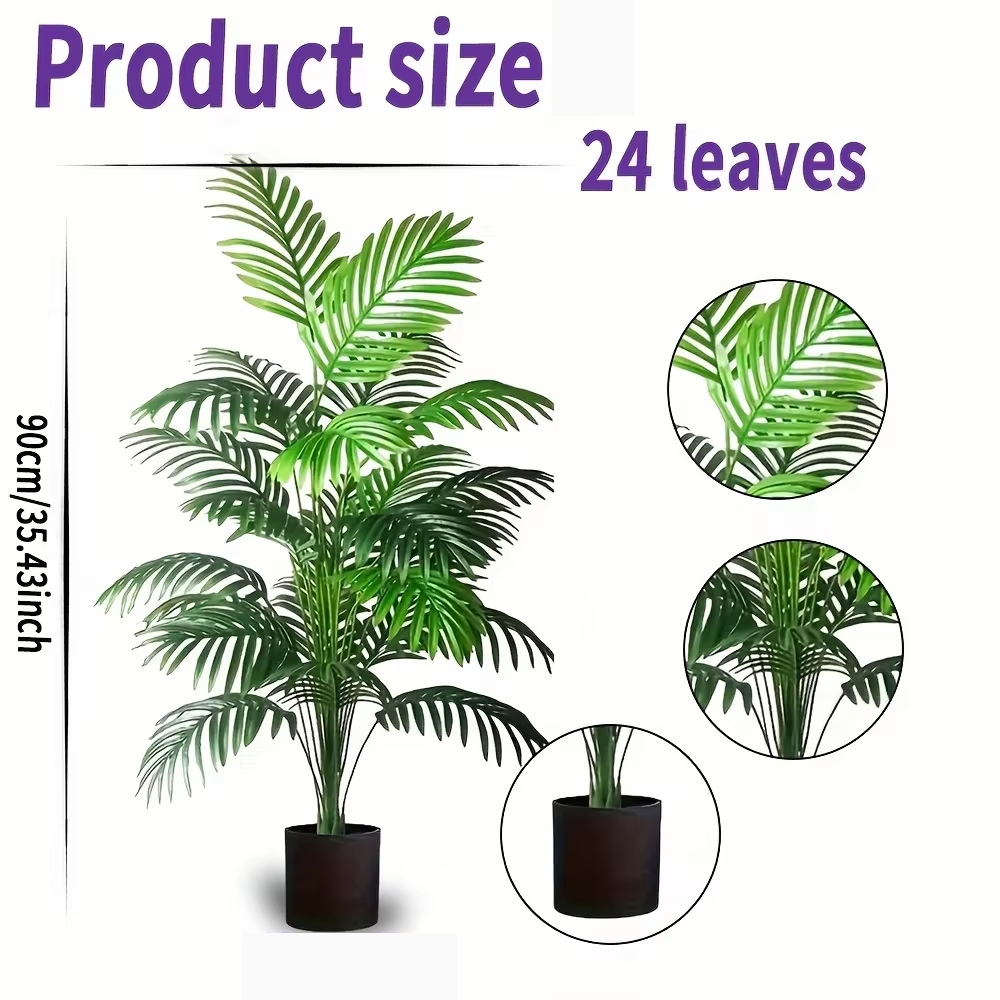 ต้นปาล์มอะรีกาปลอม 24 ใบ ต้นไม - Bonsai Garden Zen บทวิจารณ์และราคา