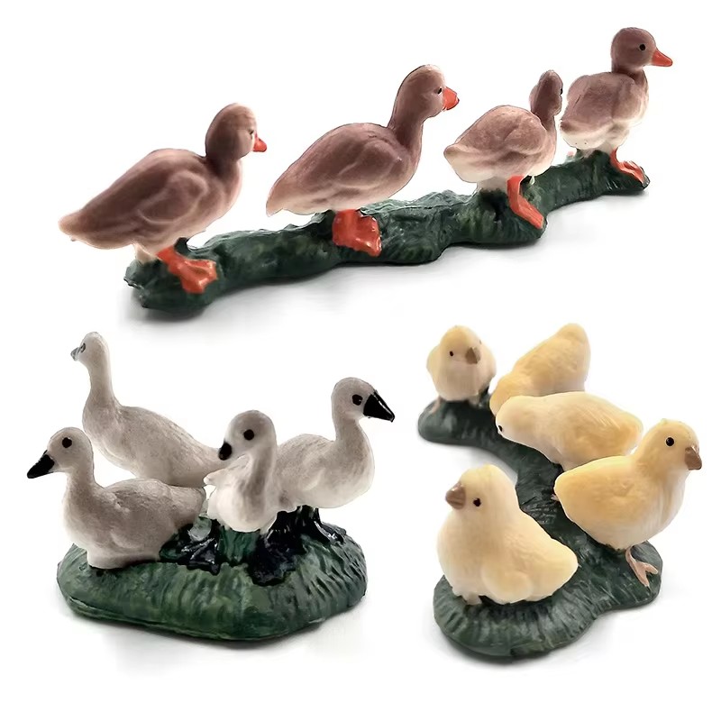 โมเดลจำลองไก่ เป็ด ห่าน สัตว์เ - Bonsai Garden Japan บทวิจารณ์และราคา
