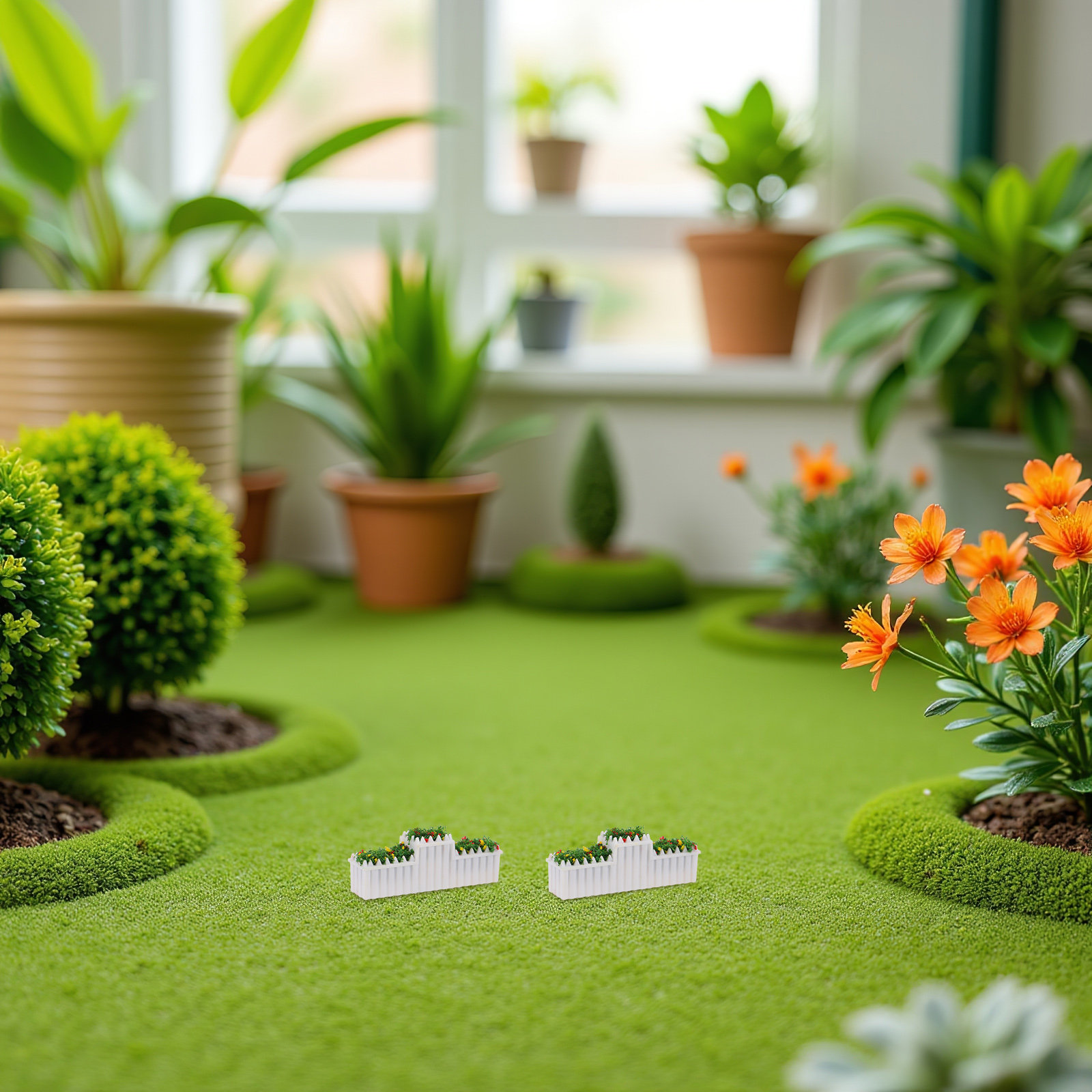 ต้นบอนไซจิ๋ว 6 ชิ้น แบบจำลองต้ - Bonsai Garden For Desk บทวิจารณ์และราคา