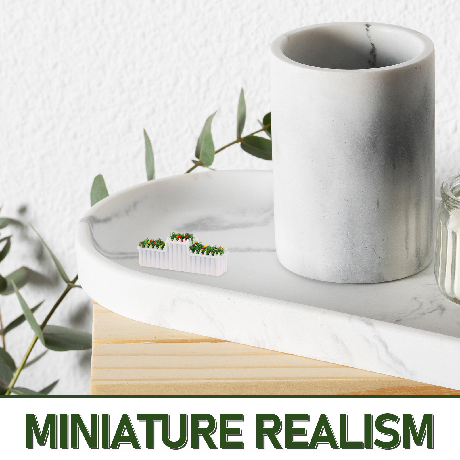 ต้นบอนไซจิ๋ว 6 ชิ้น แบบจำลองต้ - Bonsai Garden For Desk บทวิจารณ์และราคา