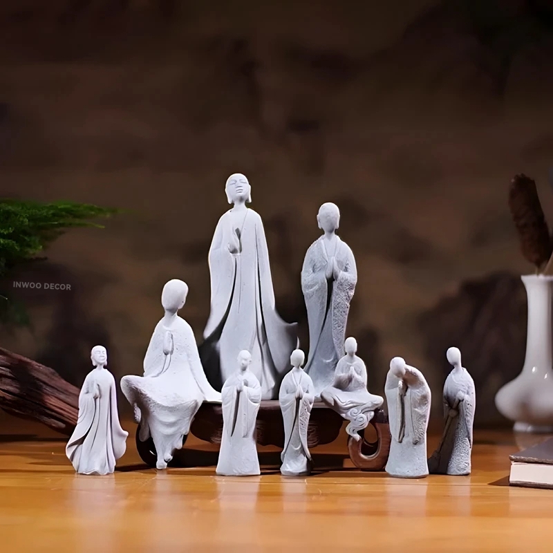 รูปปั้นพระพุทธรูปพระพุทธรูปเล็ - Bonsai Garden For Desk บทวิจารณ์และราคา