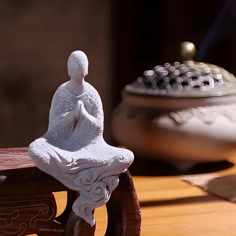 รูปปั้นพระพุทธรูปพระพุทธรูปเล็ - Bonsai Garden For Desk บทวิจารณ์และราคา