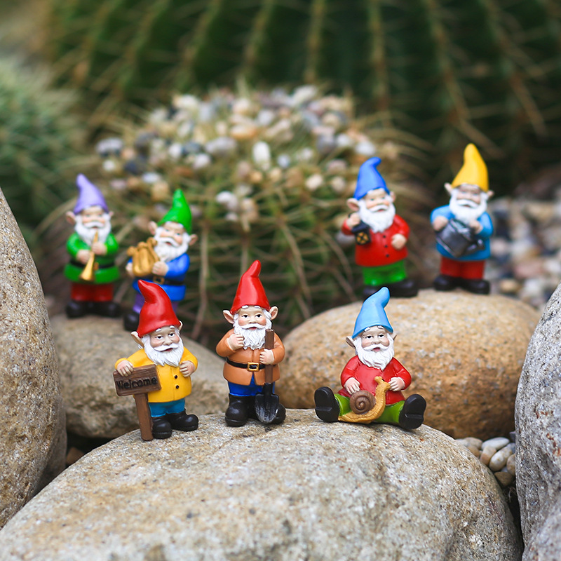 7ชิ้น/เซ็ต Miniature ตลก Gnome - Bonsai Garden For Desk บทวิจารณ์และราคา
