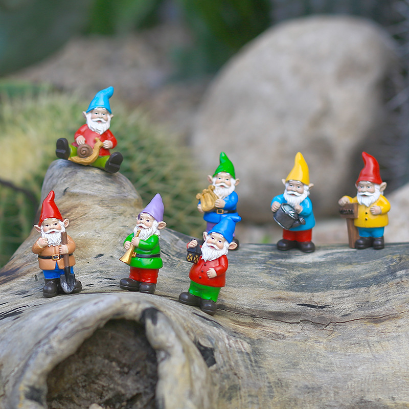 7ชิ้น/เซ็ต Miniature ตลก Gnome - Bonsai Garden For Desk บทวิจารณ์และราคา