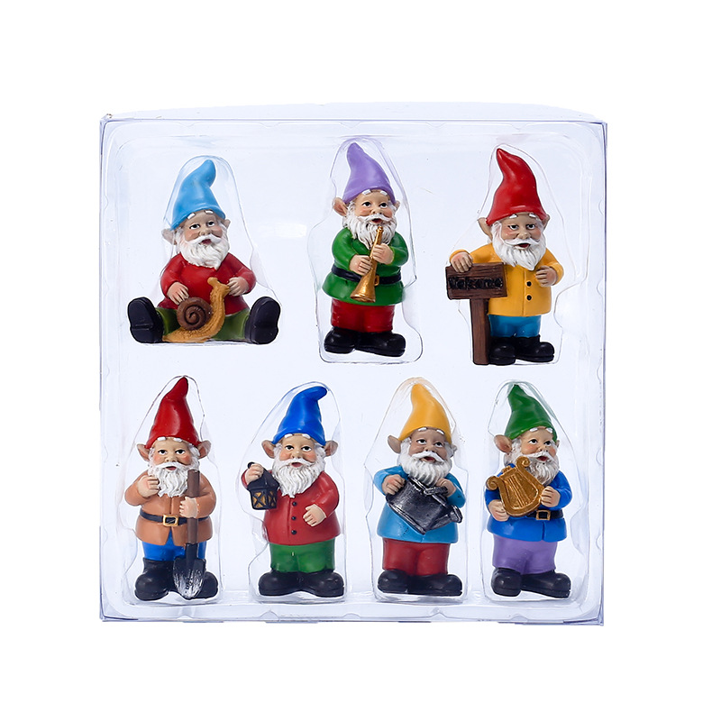7ชิ้น/เซ็ต Miniature ตลก Gnome - Bonsai Garden For Desk บทวิจารณ์และราคา