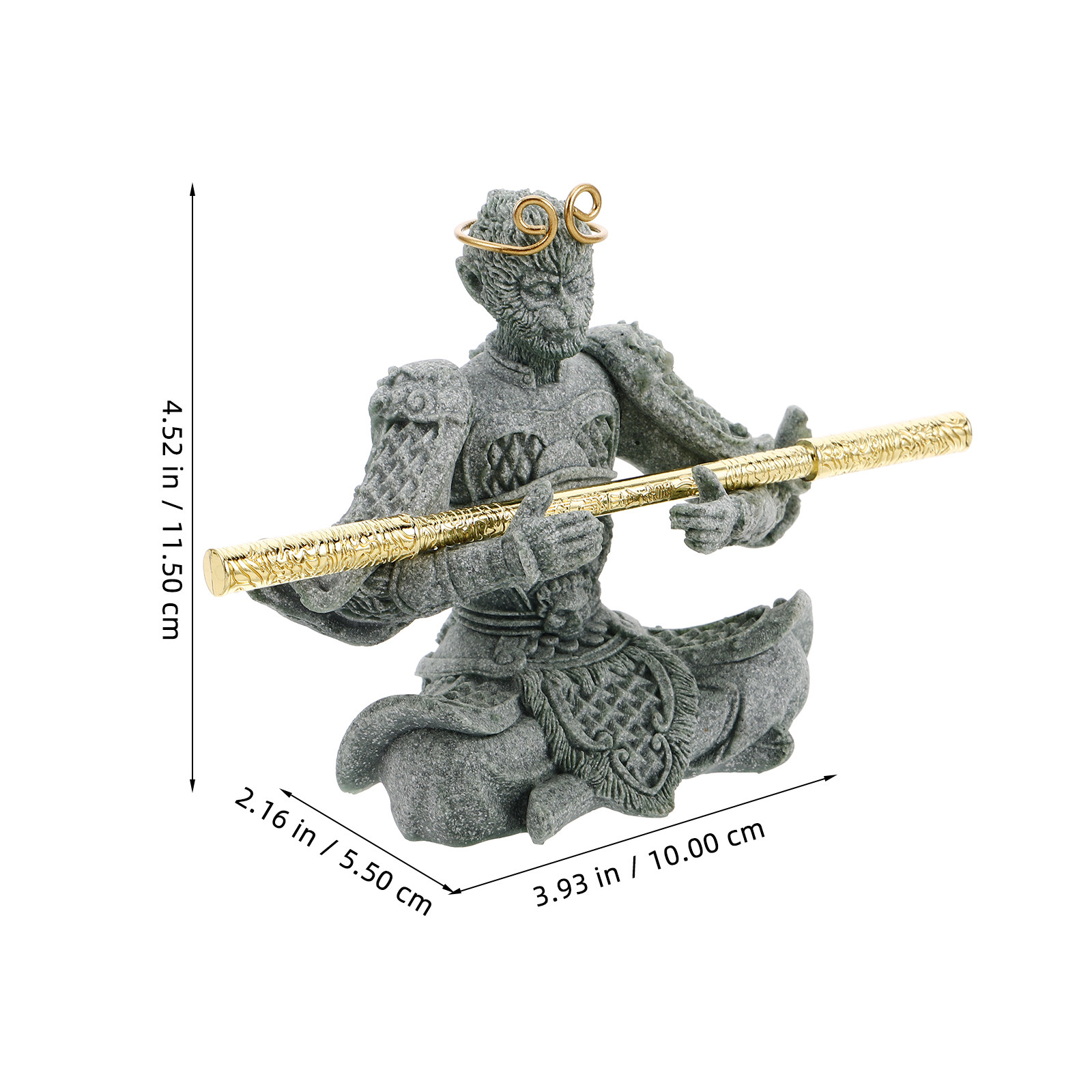 รูปปั้นหินทรายทำมือ วูคง ของตก - Bonsai Garden For Desk บทวิจารณ์และราคา