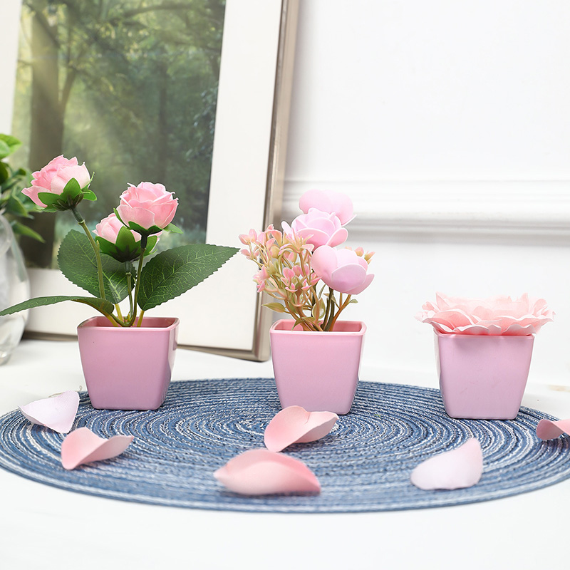 (ชุด 3 ชิ้น) กระถางต้นไม้จําลอ - Bonsai Garden Mini บทวิจารณ์และราคา
