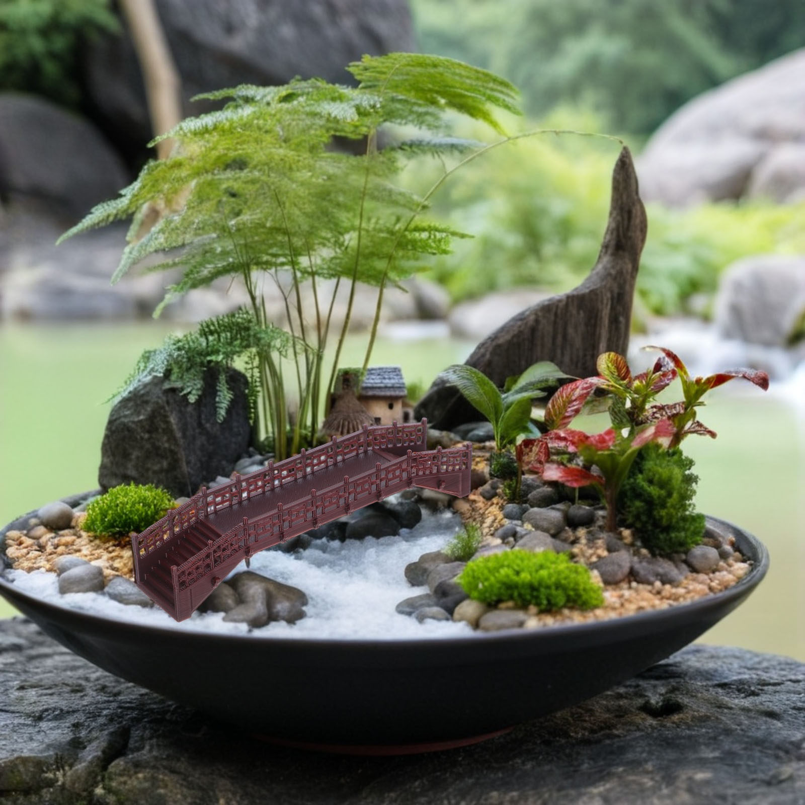 ของตกแต่งสะพานจิ๋วสไตล์จีนโบรา - Bonsai Garden Set Up บทวิจารณ์และราคา