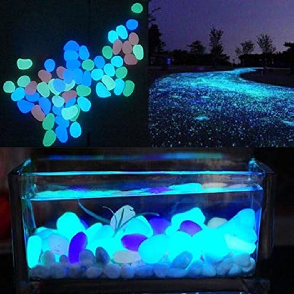 ถังปลา Rocks Glow Blue Pebbles - Bonsai Garden Zen บทวิจารณ์และราคา