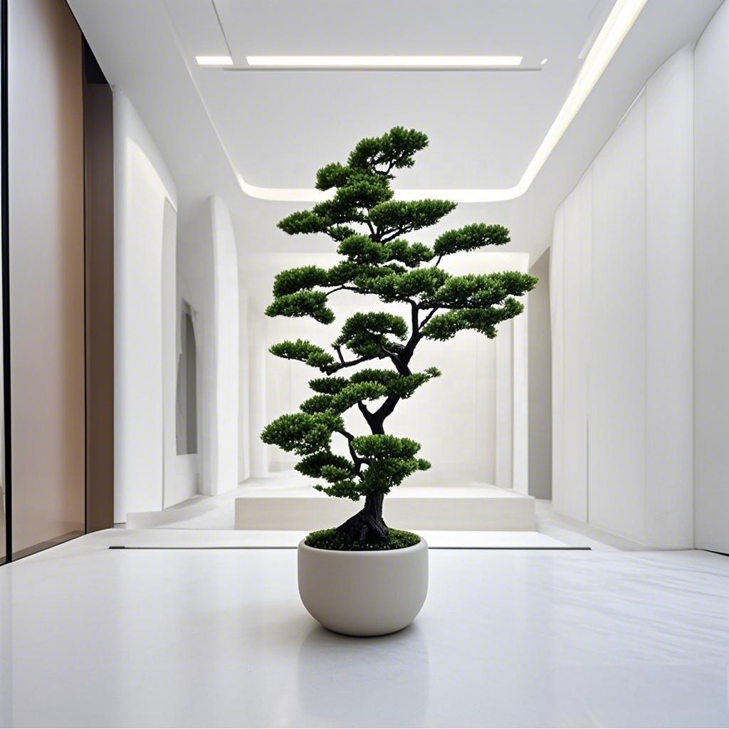 ต้นสนซีดาร์ประดิษฐ์สำหรับตกแต่ - Bonsai Garden Decor บทวิจารณ์และราคา
