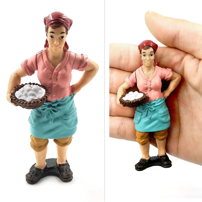 คนงานในฟาร์ม ชาวนา จำลองคน รูป - Bonsai Garden Japan บทวิจารณ์และราคา