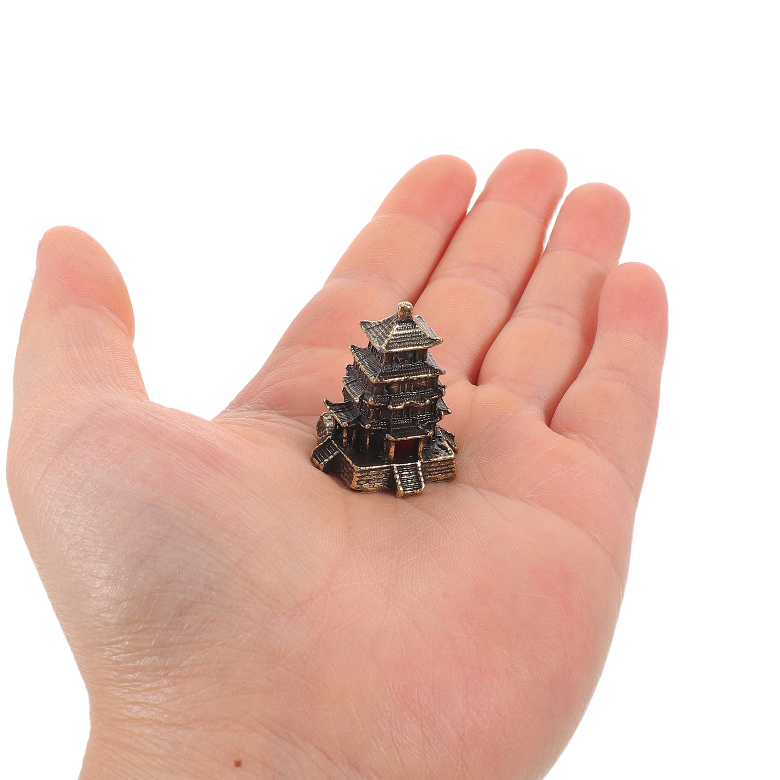 ศาลาทรงเจดีย์ทองเหลือง 3 ชิ้น  - Bonsai Garden For Desk บทวิจารณ์และราคา