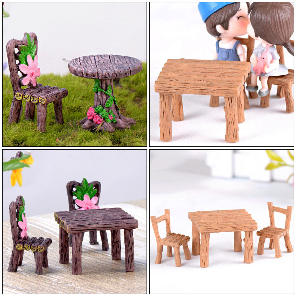 ชุดโต๊ะเก้าอี้เรซินขนาดเล็ก 5  - Bonsai Garden Mini บทวิจารณ์และราคา