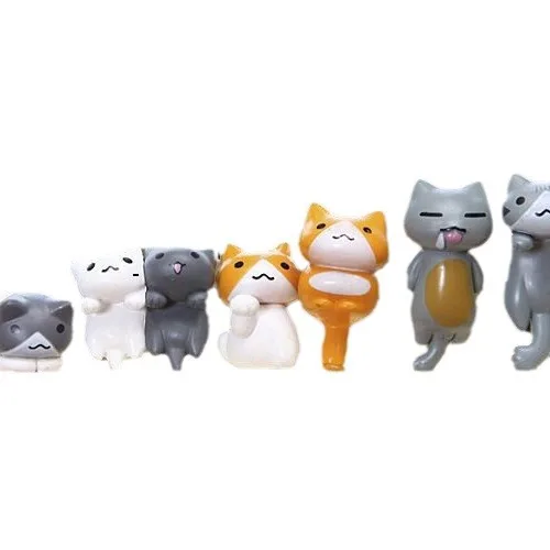 6 ชิ้น/เซ็ตการ์ตูนแมวนำโชคพีวี - Bonsai Garden Japan บทวิจารณ์และราคา